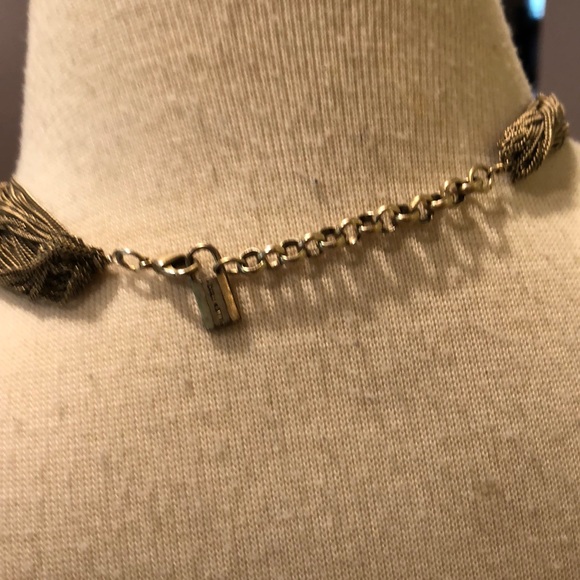 VINTAGE ELLE 1980s Super cool silver necklace - Picture 5 of 6